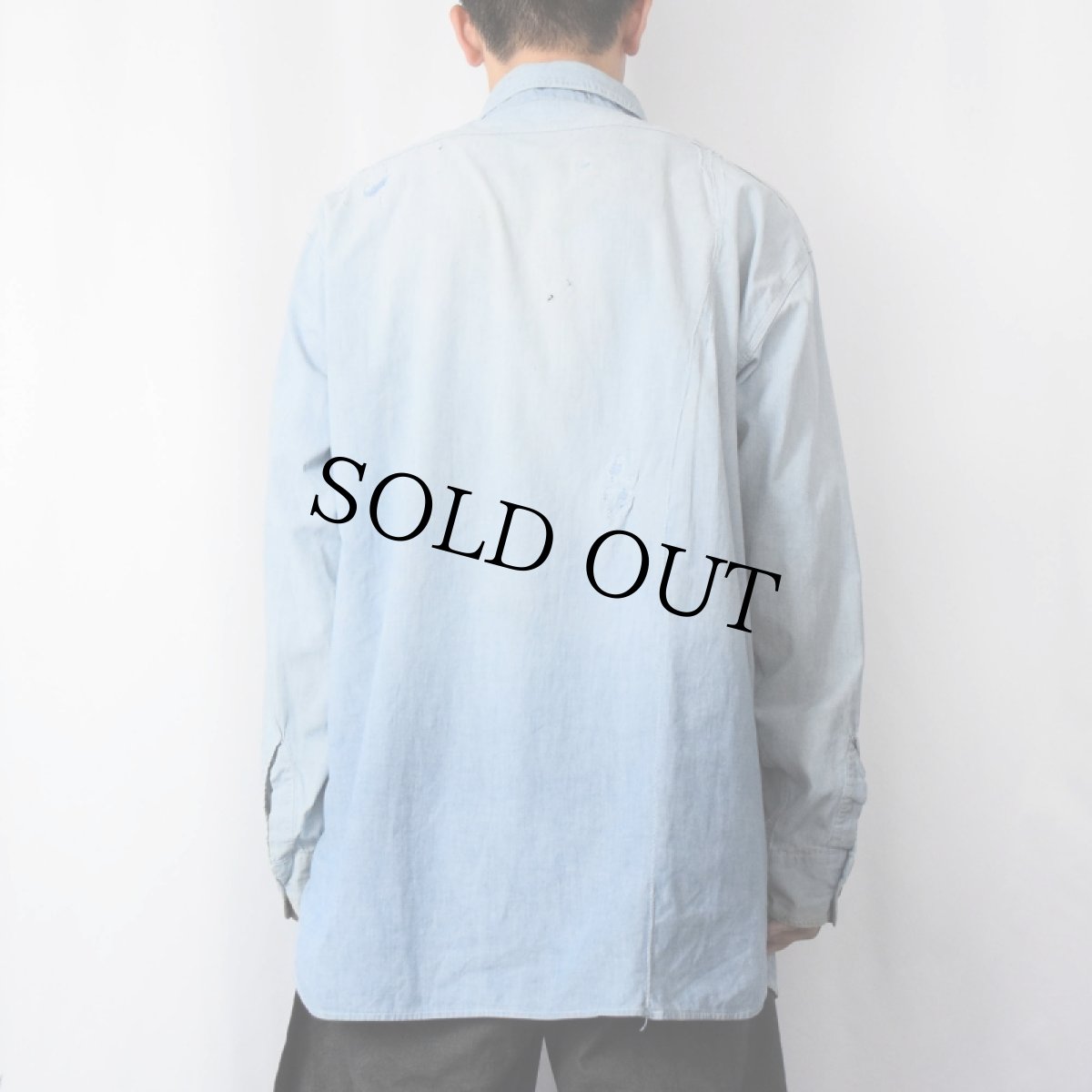 画像3: 50〜60's Sears WORK CLOTHES シャンブレーシャツ (3)