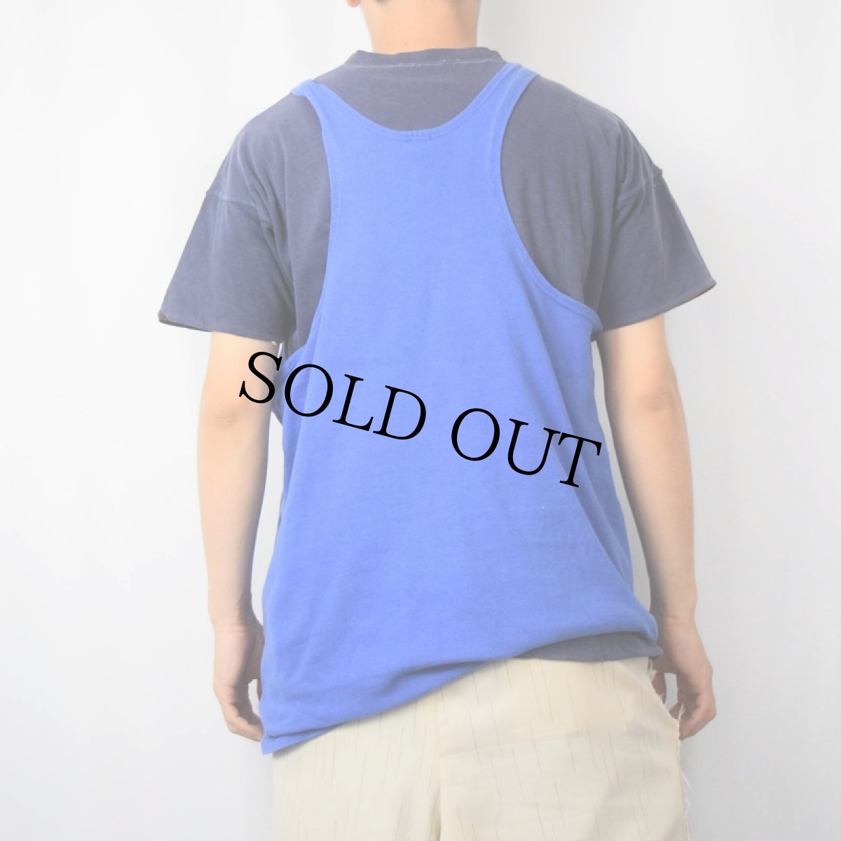 画像3: 80's Champion USA製 トリコタグ ロゴプリントタンクトップ XL (3)