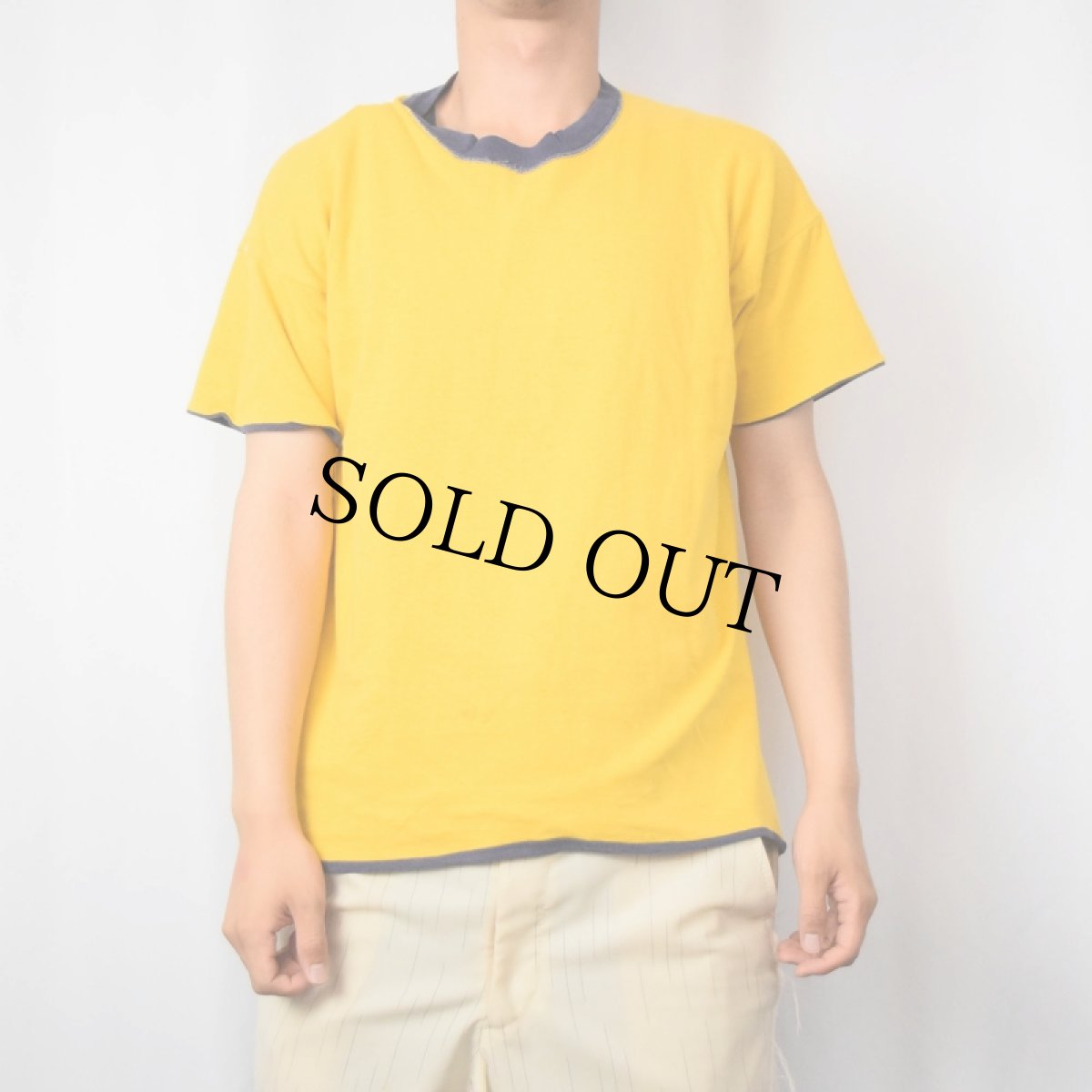 画像5: 〜80's 無地 リバーシブルTシャツ NAVY (5)