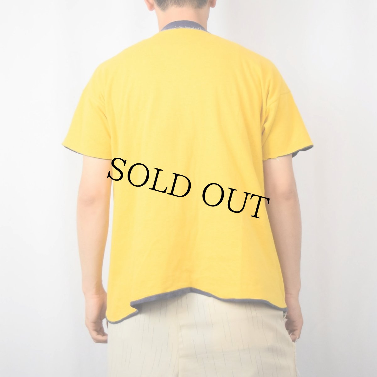 画像6: 〜80's 無地 リバーシブルTシャツ NAVY (6)