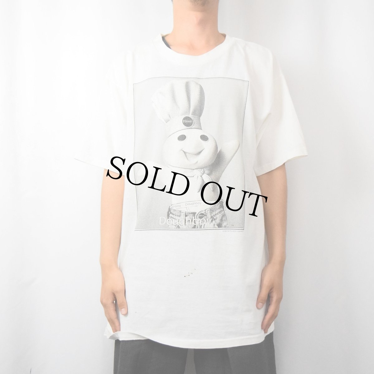 画像2: 90's Doughboy USA製 キャラクターパロディTシャツ XL (2)