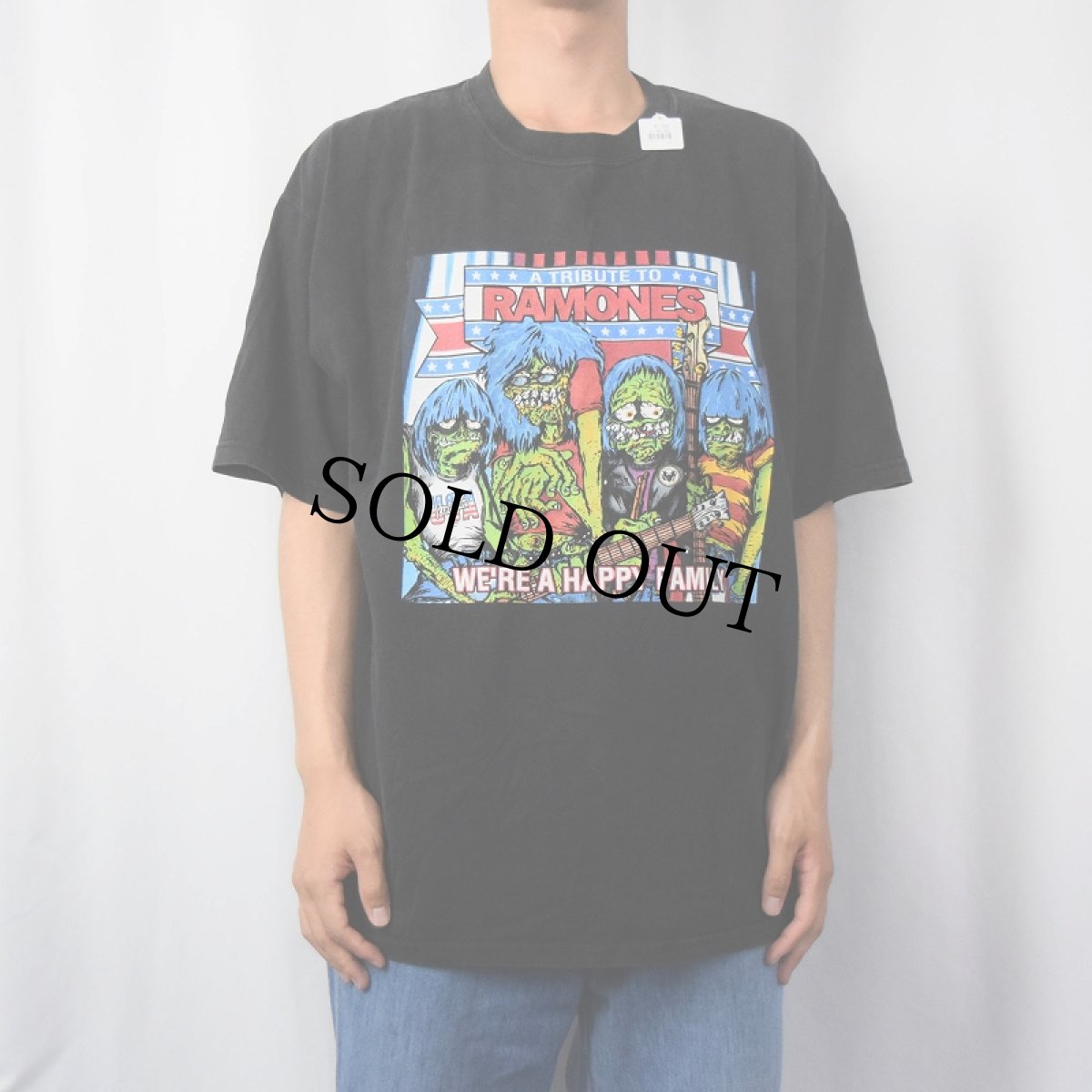画像2: 2000's RAMONES パンクロックバンドTシャツ BLACK XL (2)