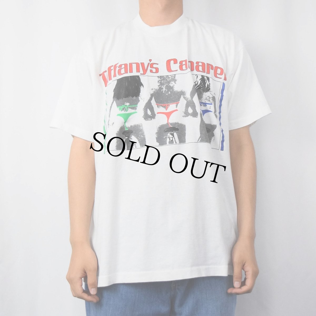 画像2: 80's Tiffany's Cabaret USA製 クラブプリントTシャツ XL (2)