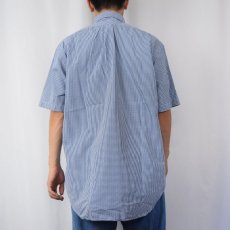 画像3: Ralph Lauren "BLAKE" ギンガムチェック柄 ロゴ刺繍 コットン ボタンダウンシャツ M (3)