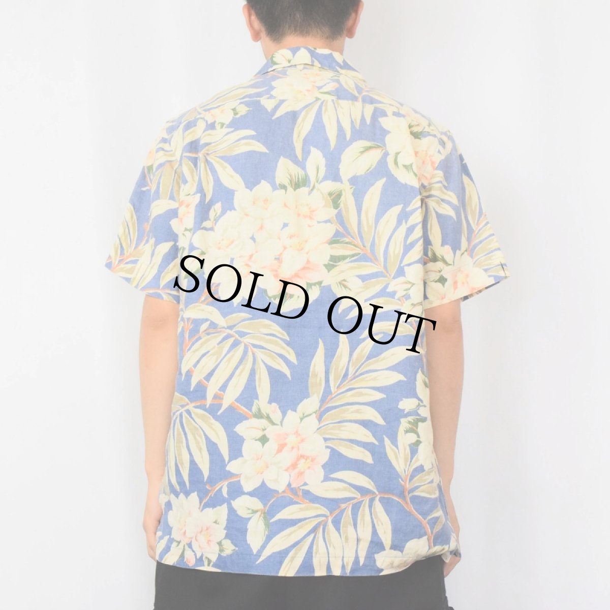 画像3: POLO Ralph Lauren オールオーバーパターン リネンアロハシャツ M (3)