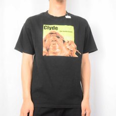 画像2: 90's SAN DIEGO ZOO "Glyde" オラウータンプリントTシャツ BLACK M (2)