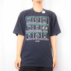 画像2: "Creta" イラストプリントTシャツ BLACK (2)