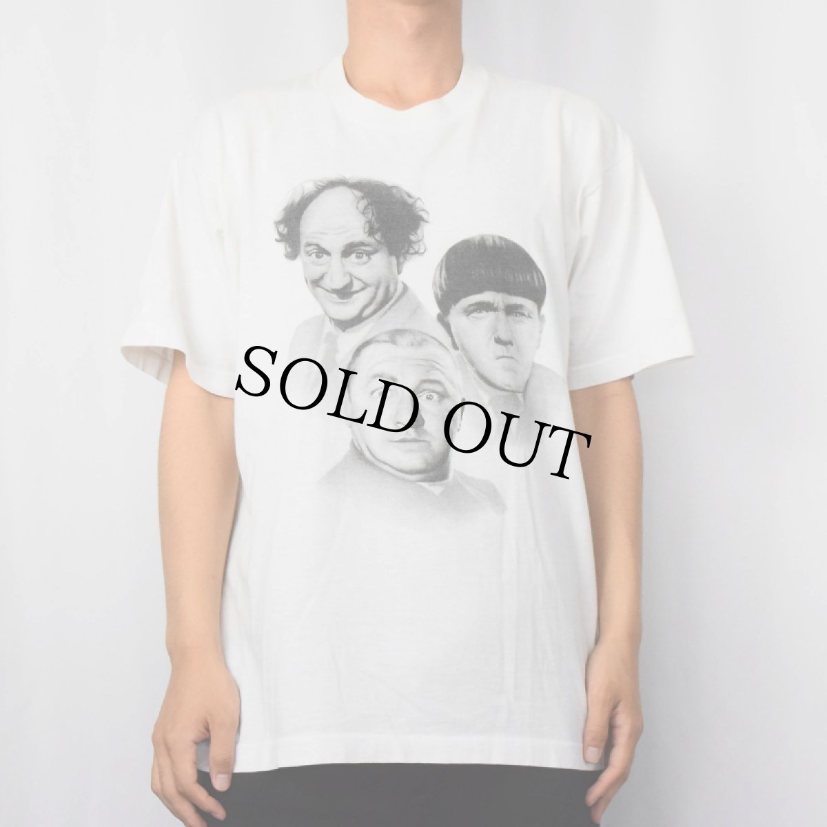 画像2: 90's THE THREE SOOGES USA製 コメディアンプリントTシャツ XL (2)