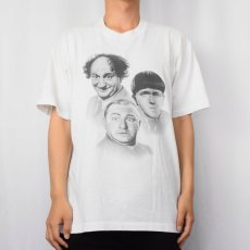 画像2: 90's THE THREE SOOGES USA製 コメディアンプリントTシャツ XL (2)