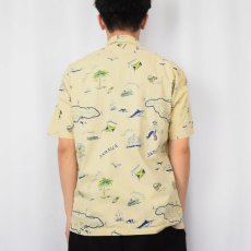 画像3: 60's JOHN GREEN "JAMAICA" コットンハワイアンシャツ M (3)