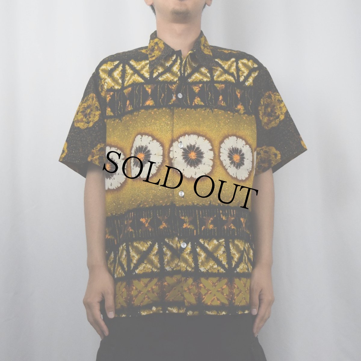 画像2: 70's Rai Nani 花柄 コットンハワイアンシャツ (2)