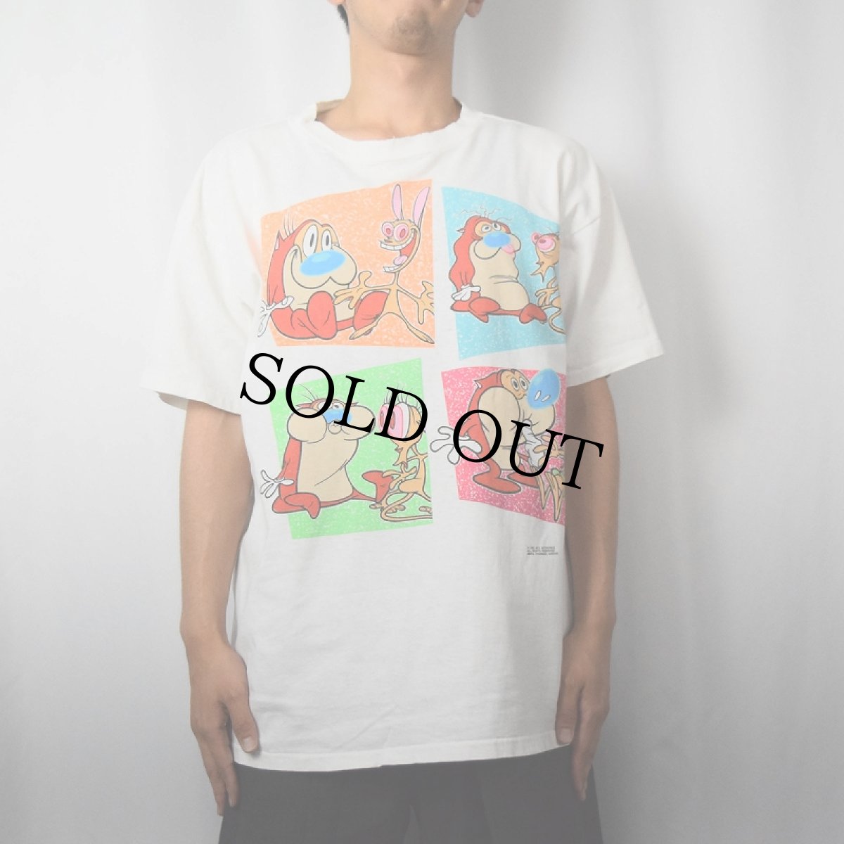 画像3: 90's Ren&Stimpy USA製 キャラクタープリントTシャツ XL (3)