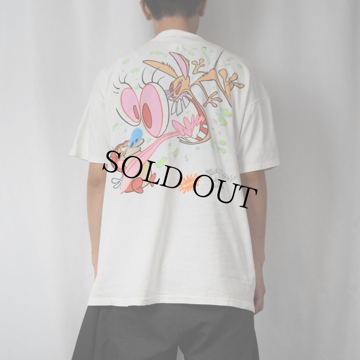 画像4: 90's Ren&Stimpy USA製 キャラクタープリントTシャツ XL (4)