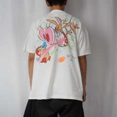 画像4: 90's Ren&Stimpy USA製 キャラクタープリントTシャツ XL (4)