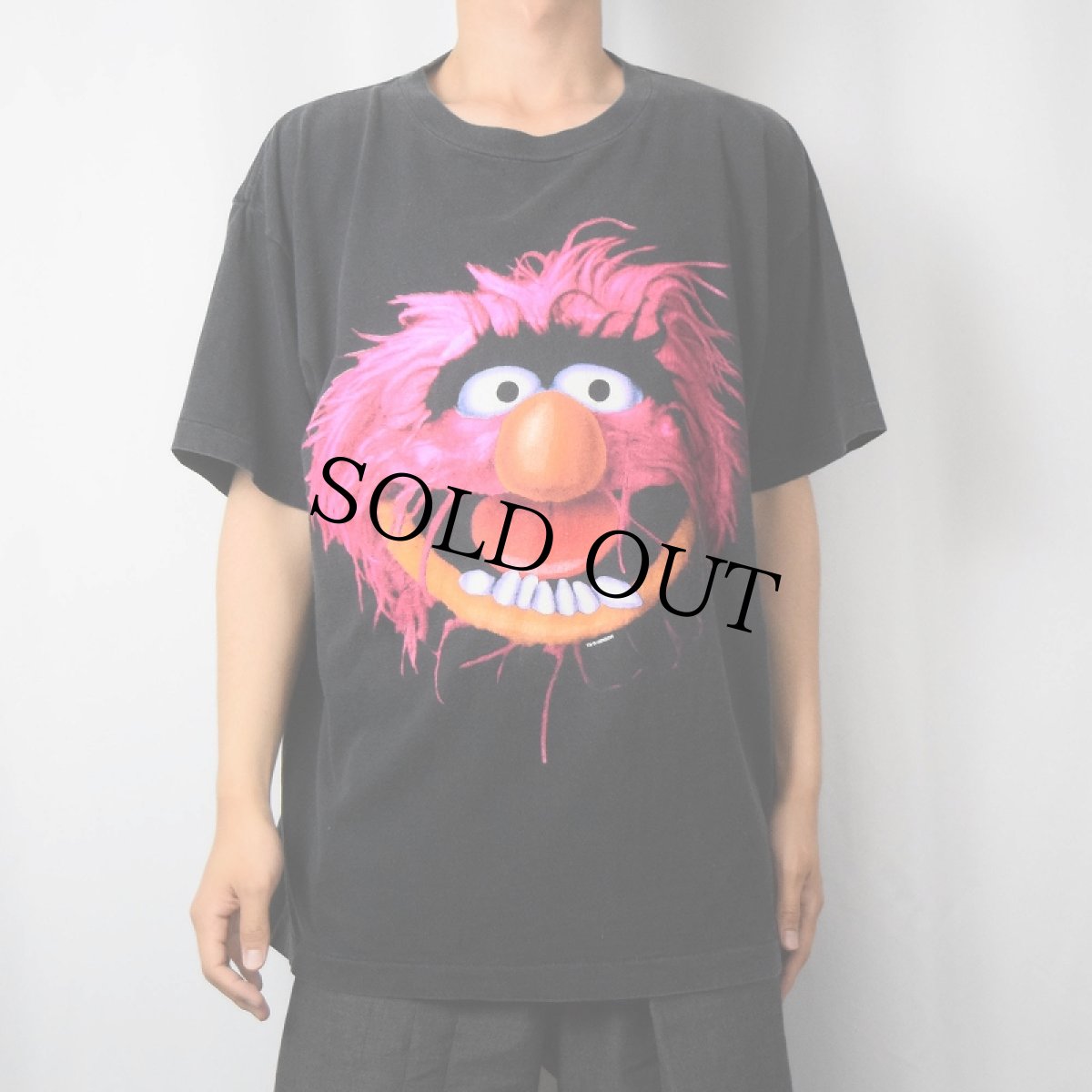 画像2: 90's The Muppets Animal USA製 キャラクタープリントTシャツ BLACK XL (2)