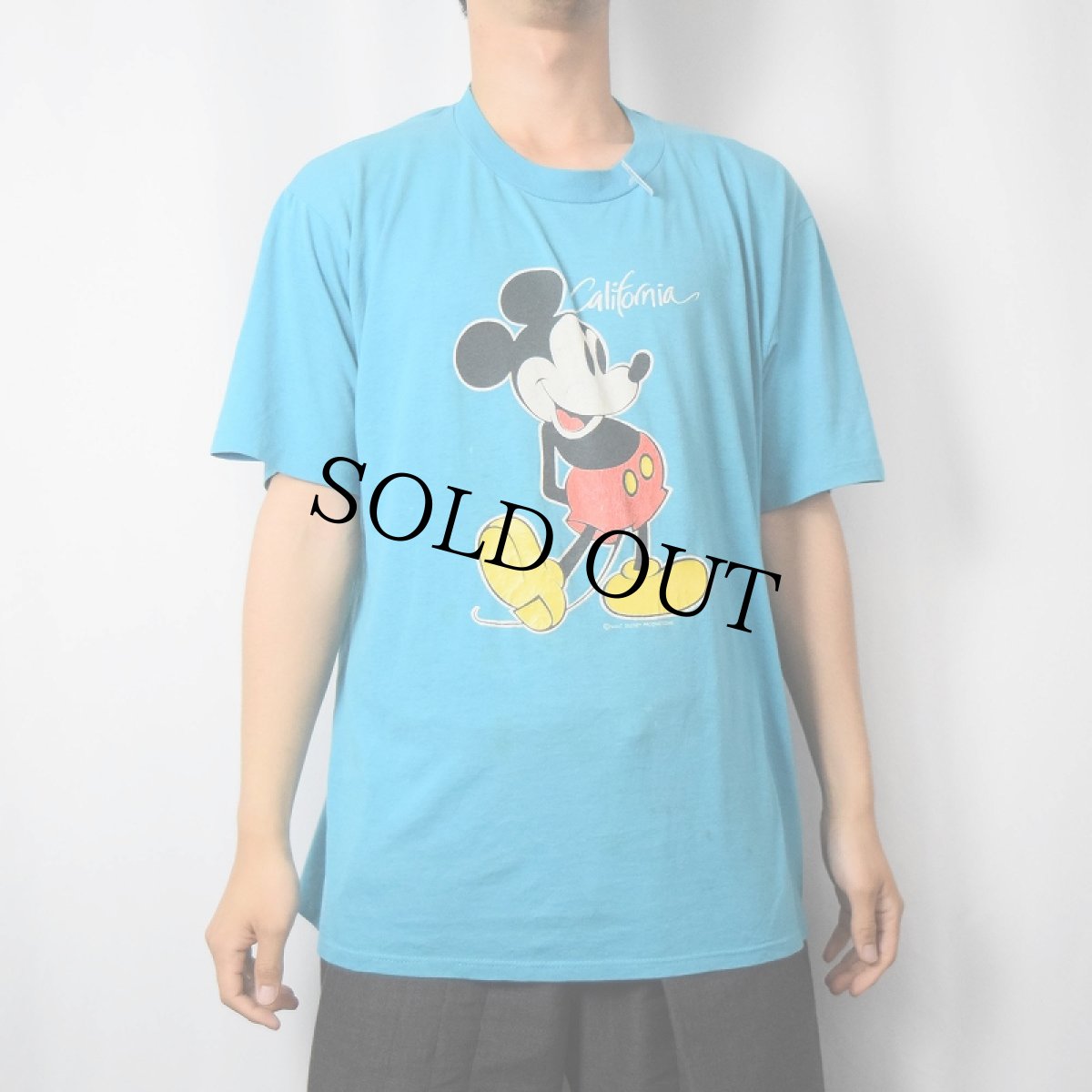 画像2: 70〜80's Disney MICKEY MOUSE "California" キャラクタープリントTシャツ (2)
