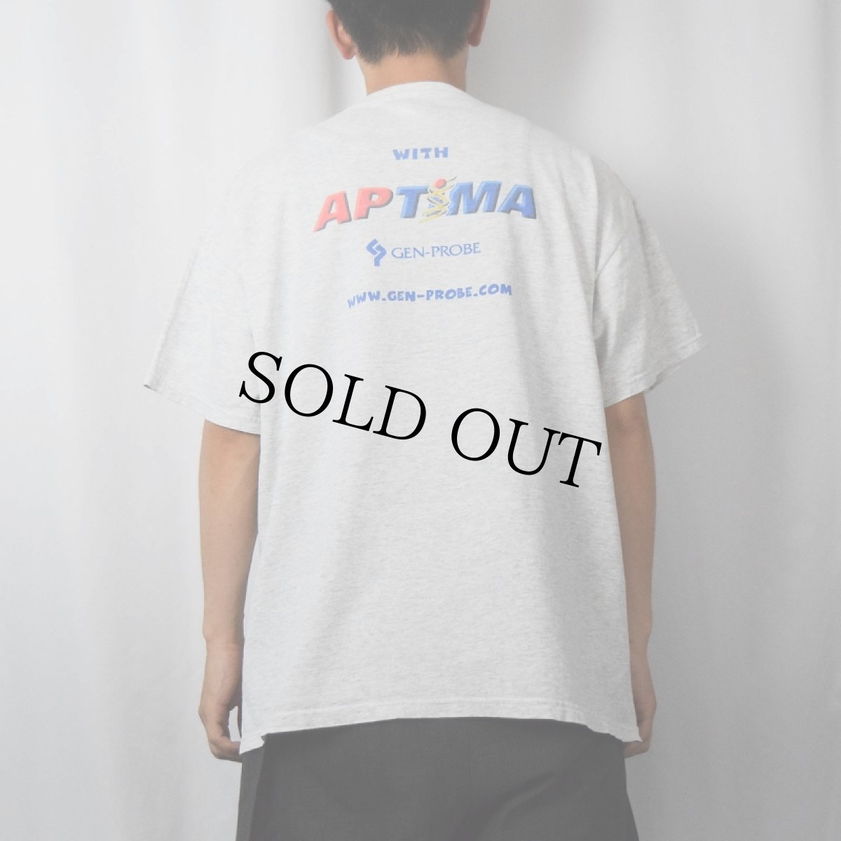 画像4: 2000's GEN-PROBE "CHLAMYDIA" バイオエンジニアリング・チェーンプリントTシャツ L (4)