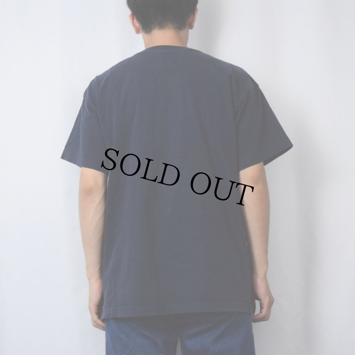 画像3: 90's Droopy Dog キャラクタープリントTシャツ NAVY L (3)