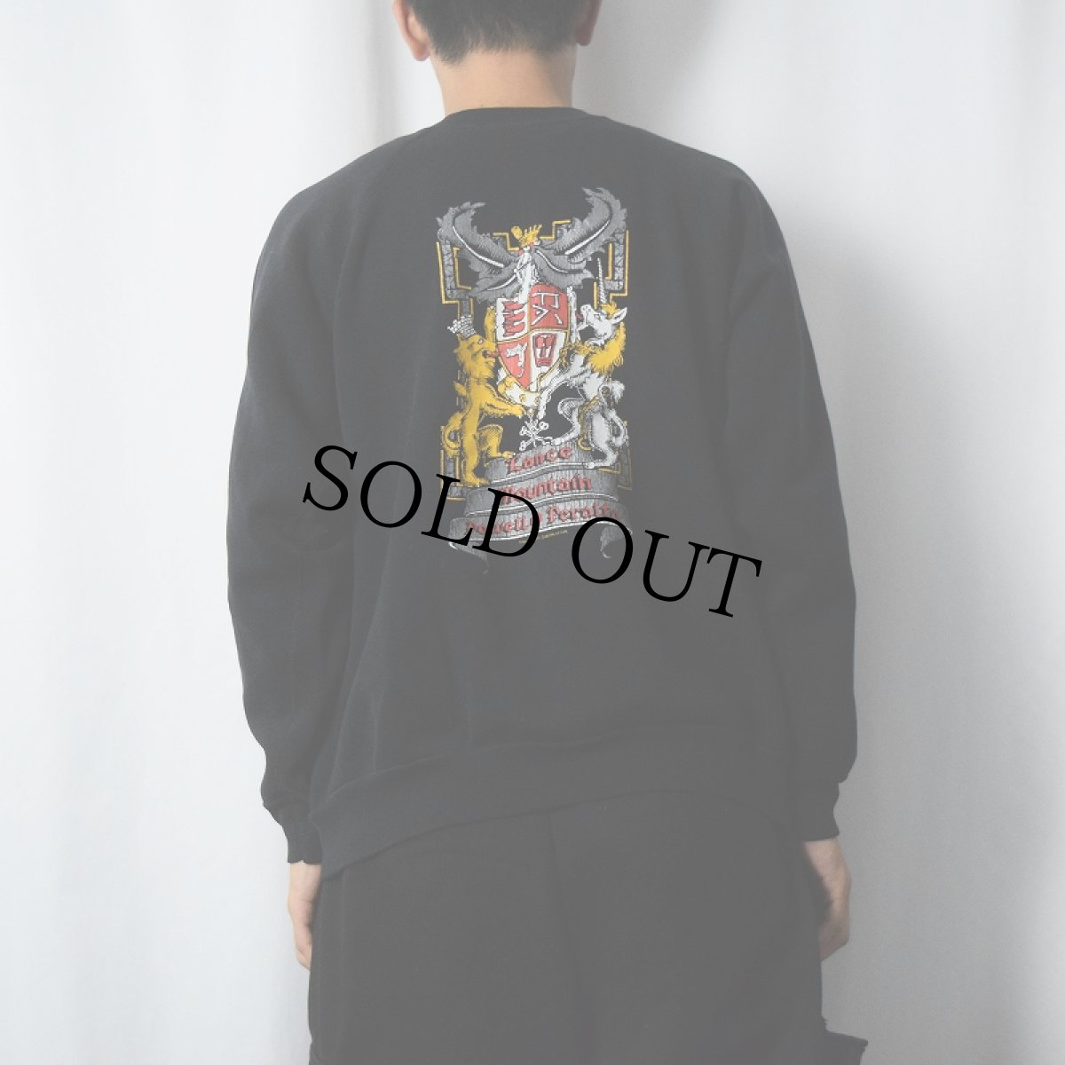 画像4: POWELL PERALTA スケートブランド プリントラグランスウェット BLACK (4)