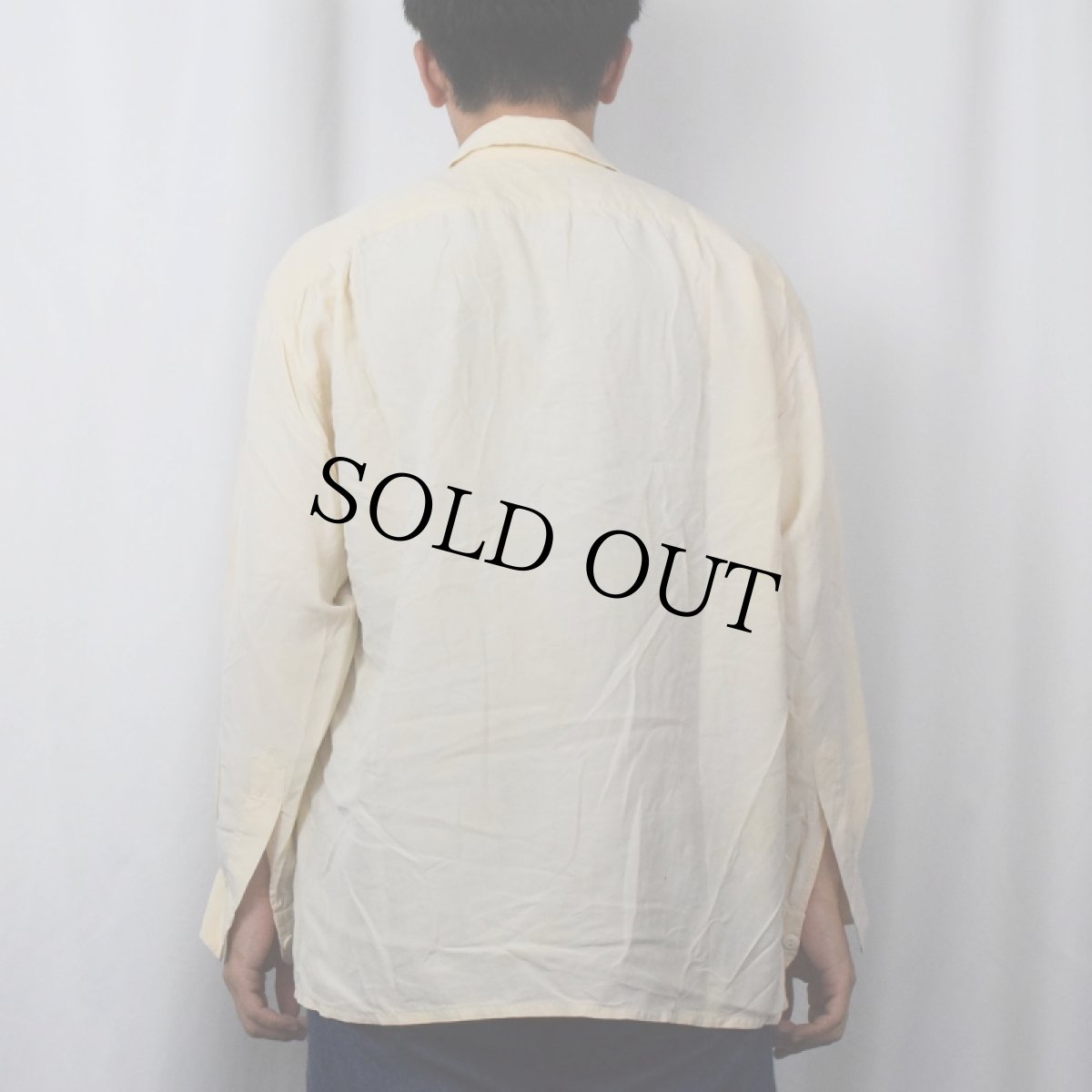 画像3: EQUIPMENT FRANCE製 シルク オープンカラーシャツ M (3)