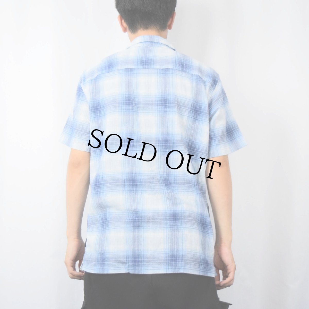 画像3: 18SS patagonia オンブレーチェック柄 コットンシャツ M (3)