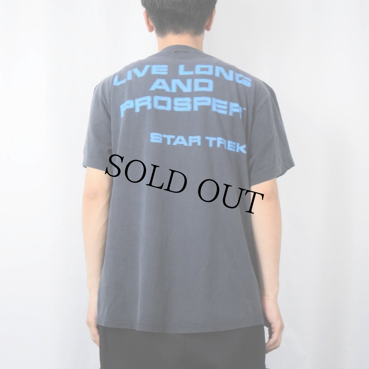 画像4: 90's STAR TREK USA製 "LIVE LONGER AND PROSPER" SFテレビドラマプリントTシャツ L (4)