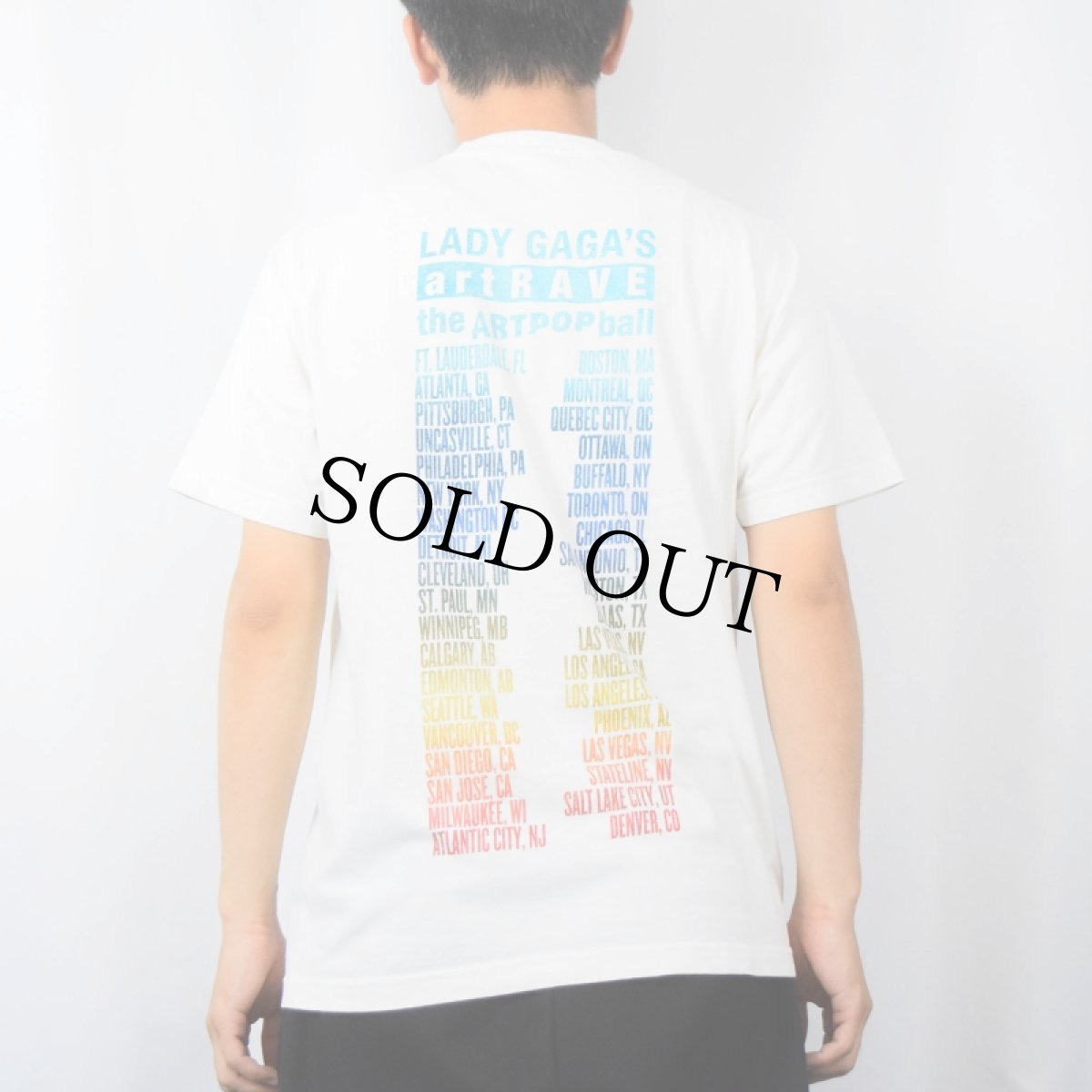 画像4: 2014 LADY GAGA "artRAVE the ARTPOP ball" ミュージシャンツアーTシャツ (4)