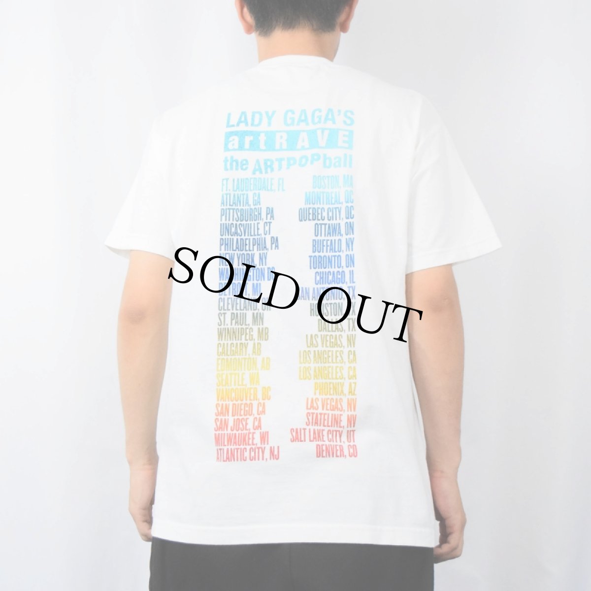 画像4: 2014 LADY GAGA "artRAVE the ARTPOP ball" ミュージシャンツアーTシャツ (4)