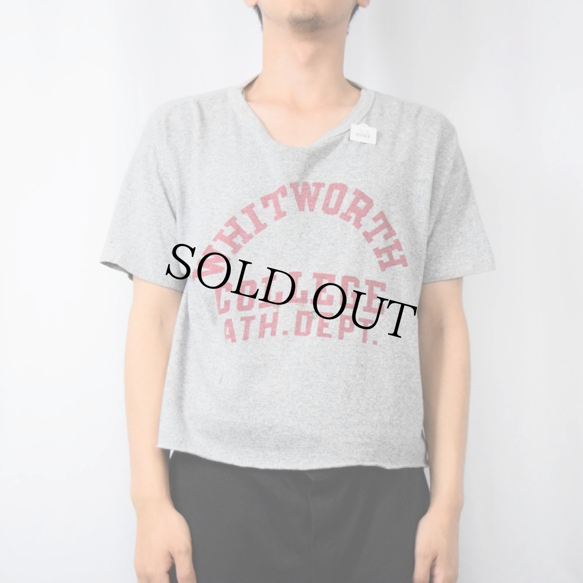 画像2: 60's Champion 大文字ランタグ USA製 "WHITWORTH COLLEGE" カットオフTシャツ SIZE48 (2)