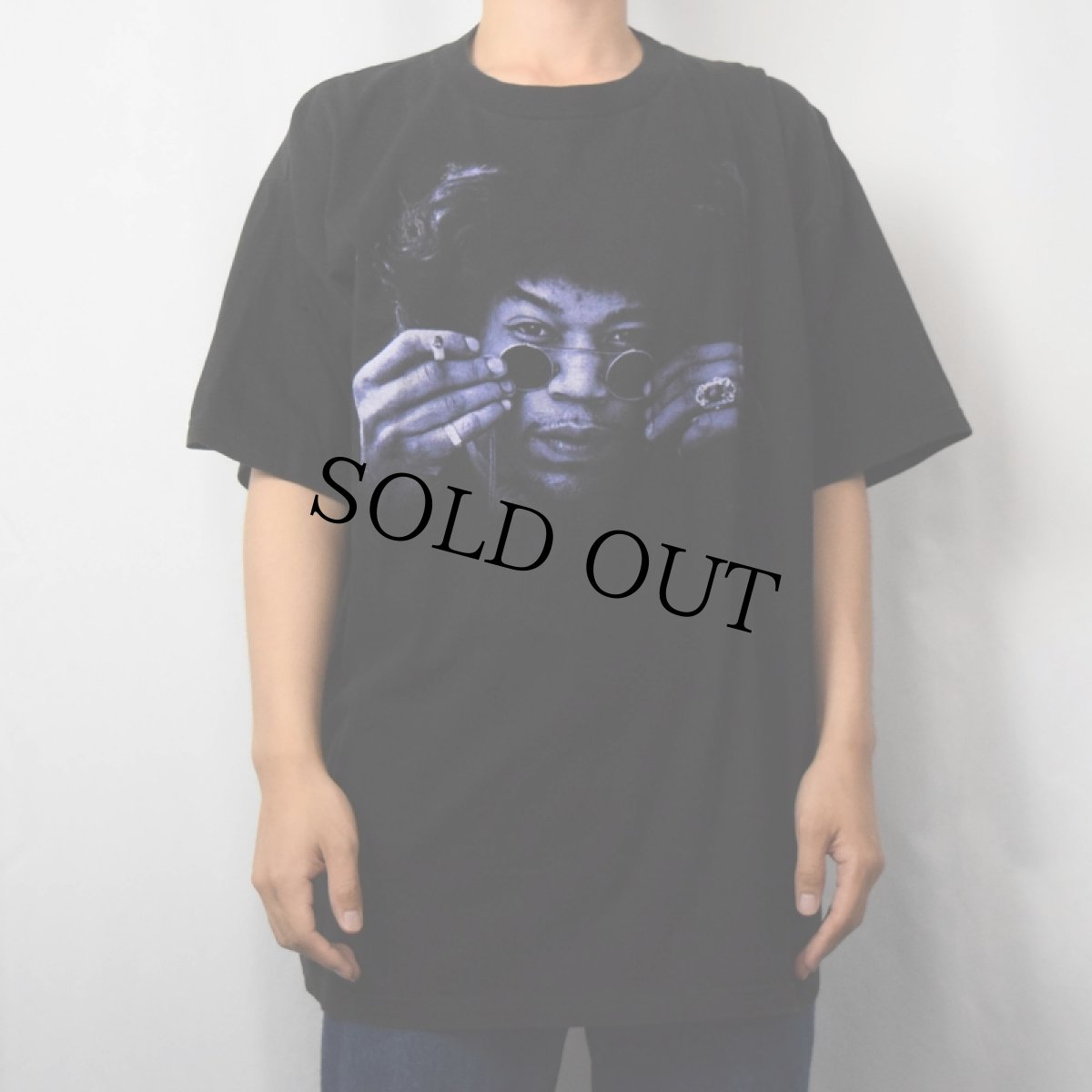 画像3: 90's Jimi Hendrix USA製 ミュージシャンプリントTシャツ BLACK XL (3)