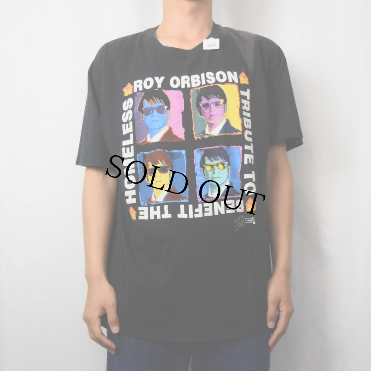 画像3: 90's ROY ORBISON USA製 ロカビリーミュージシャンプリントTシャツ BLACK XL (3)