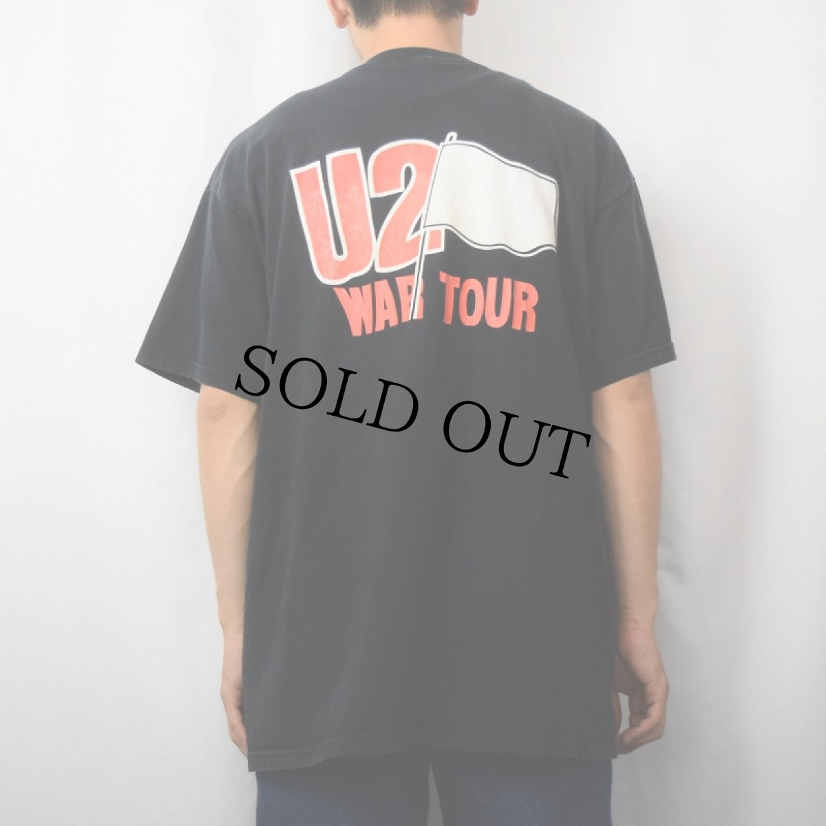画像4: U2 "WAR TOUR" ロックバンドツアーTシャツ BLACK (4)