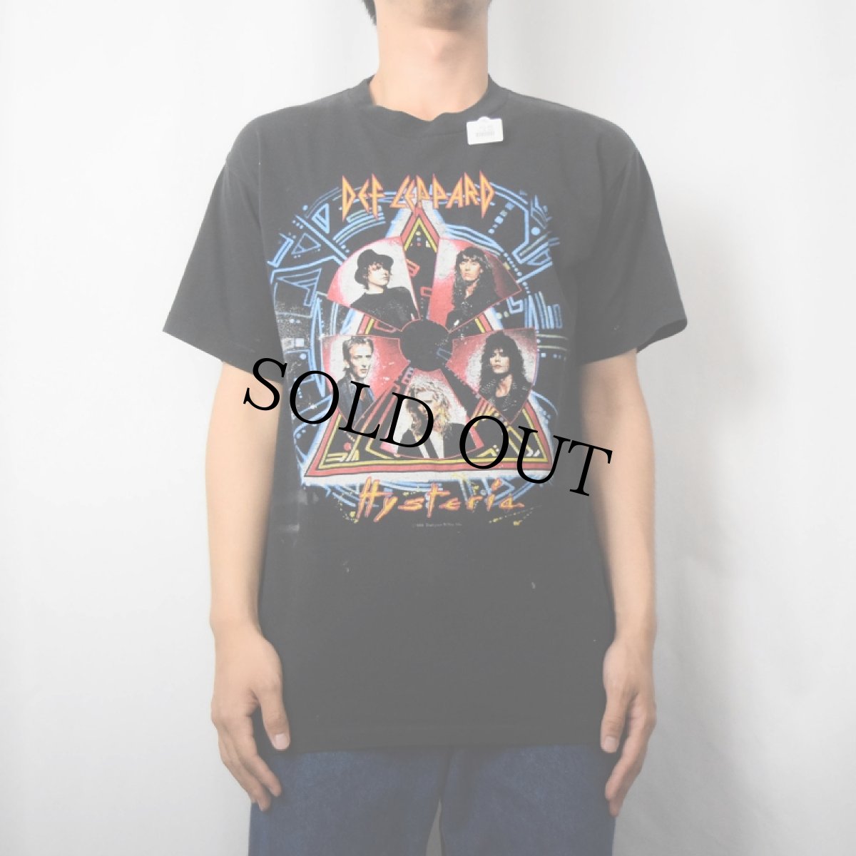 画像3: 80's DEF LEPPARD USA製 "Hysteria" ロックバンドTシャツ BLACK L (3)