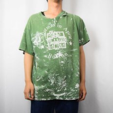 画像2: 90's "Christmas is April" ペンキペイントTシャツ XL (2)
