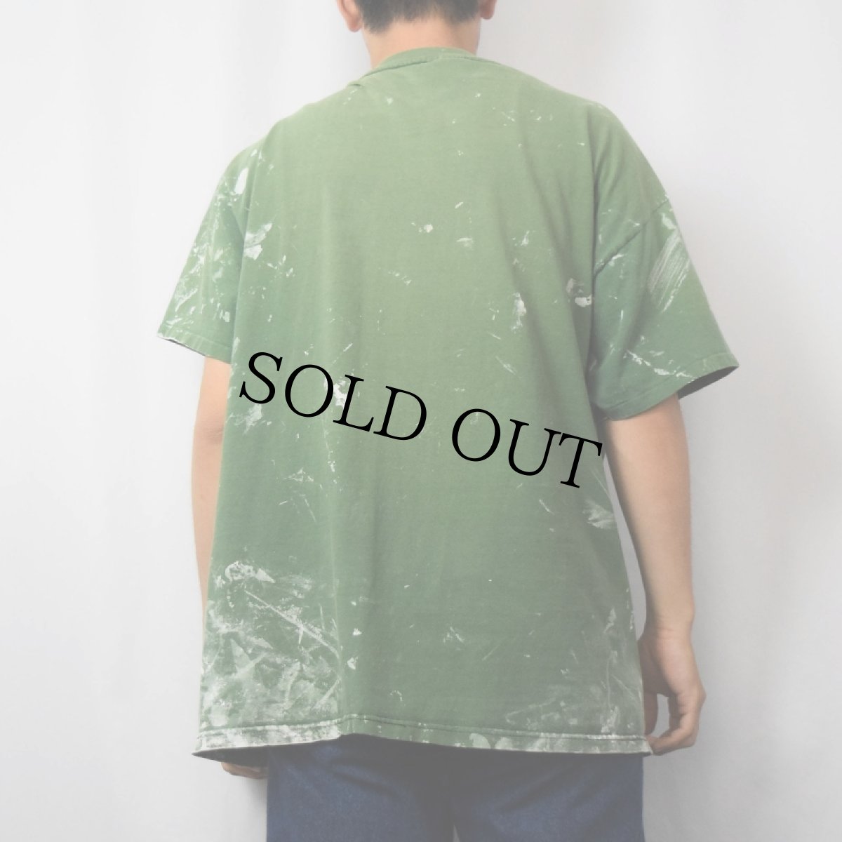 画像3: 90's "Christmas is April" ペンキペイントTシャツ XL (3)