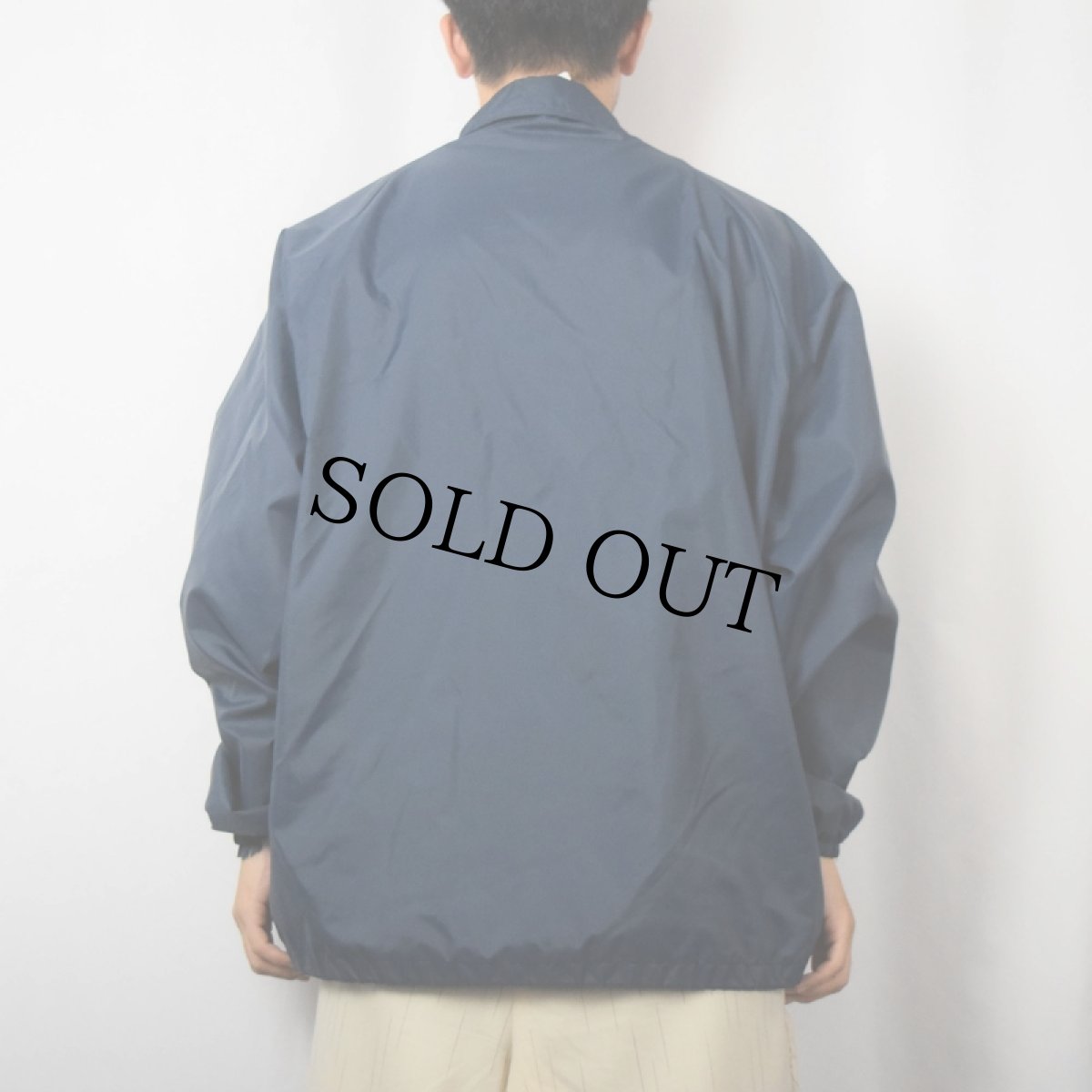 画像3: 70's Champion PRODUCTSタグ USA製 "Notre Dame" ナイロンコーチジャケット NAVY XL (3)