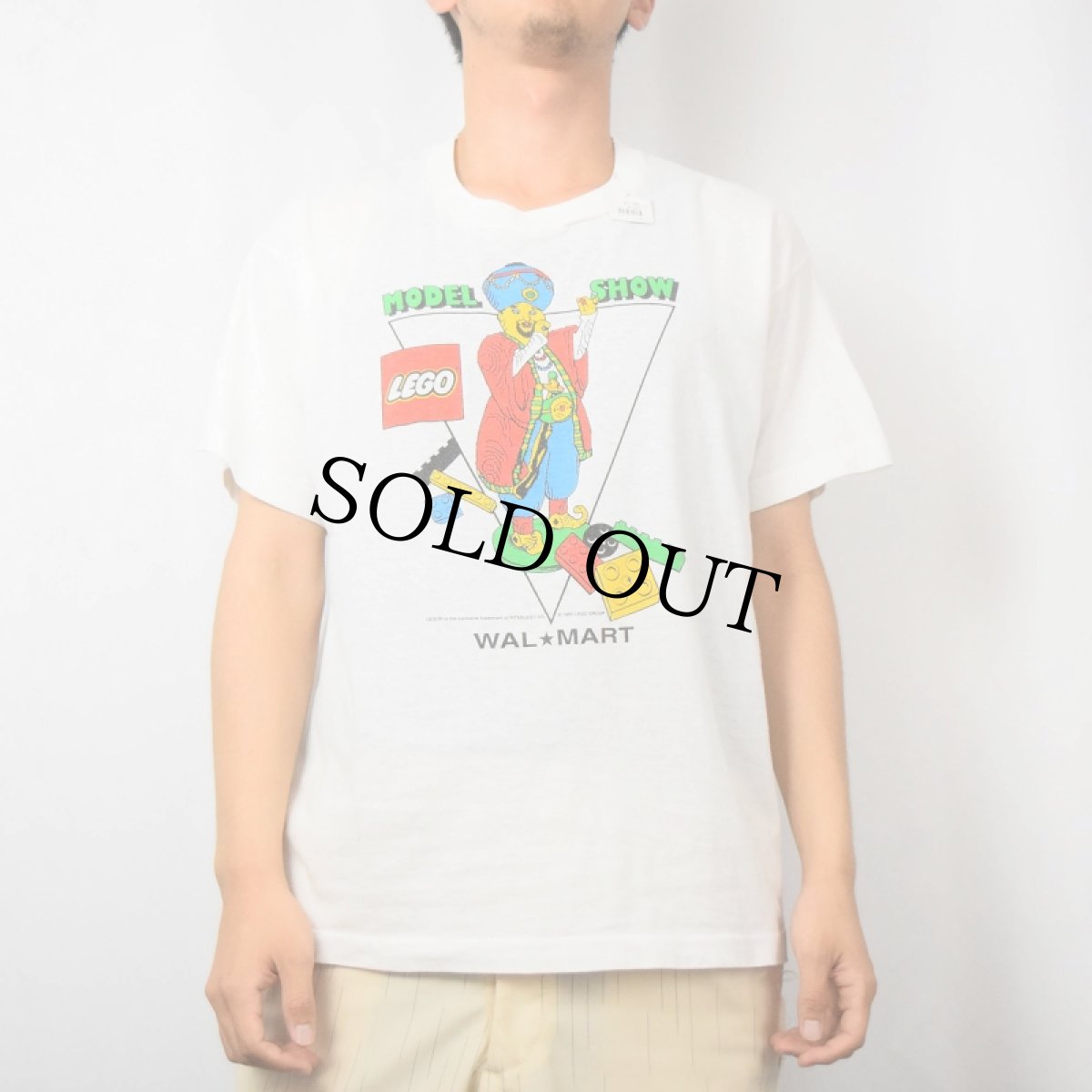 画像2: 90's LEGO USA製 "WALMART" 企業プリントTシャツ L (2)