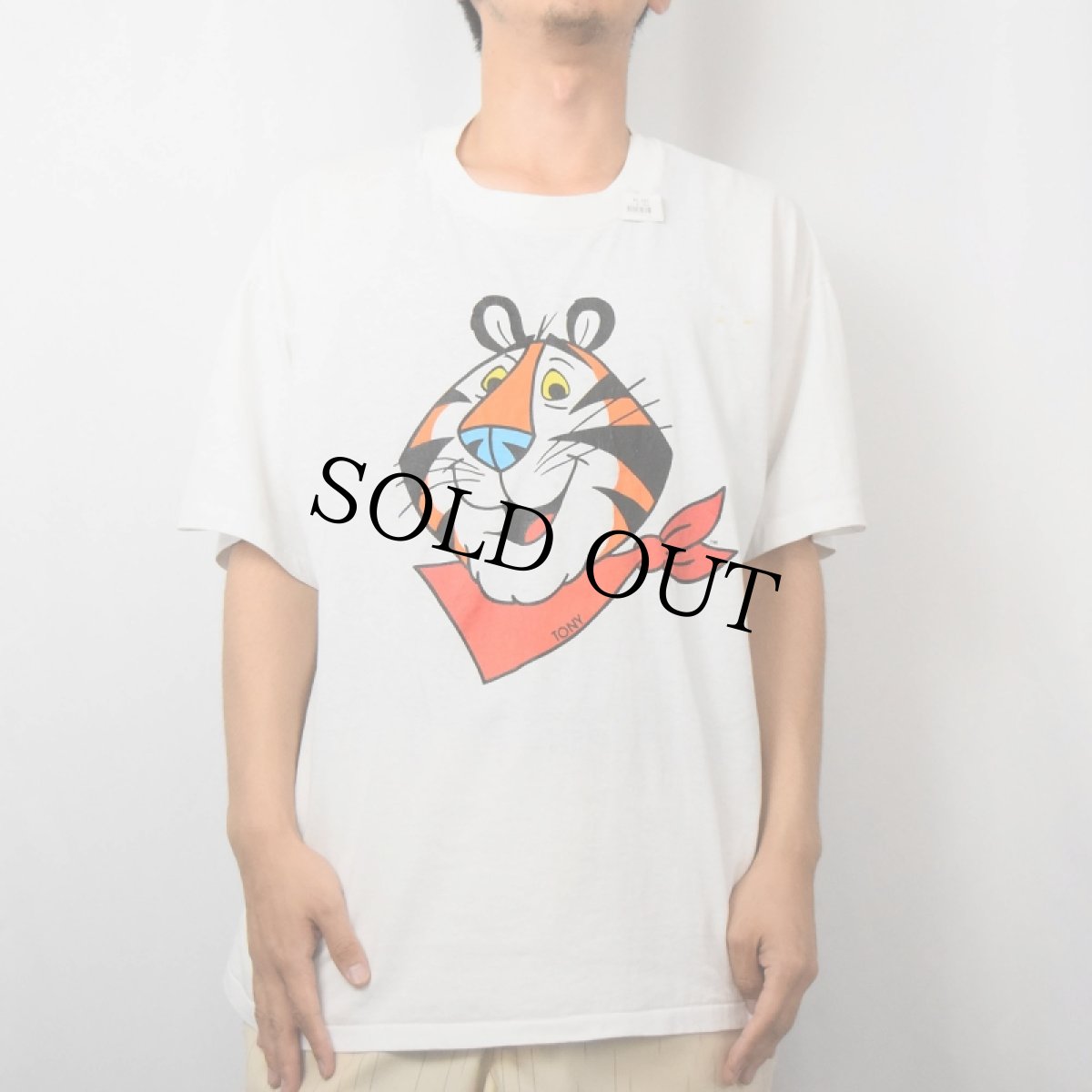 画像2: 90's Kellogg's USA製 "Tony the Tiger" シリアル企業 キャラクタープリントTシャツ XL (2)