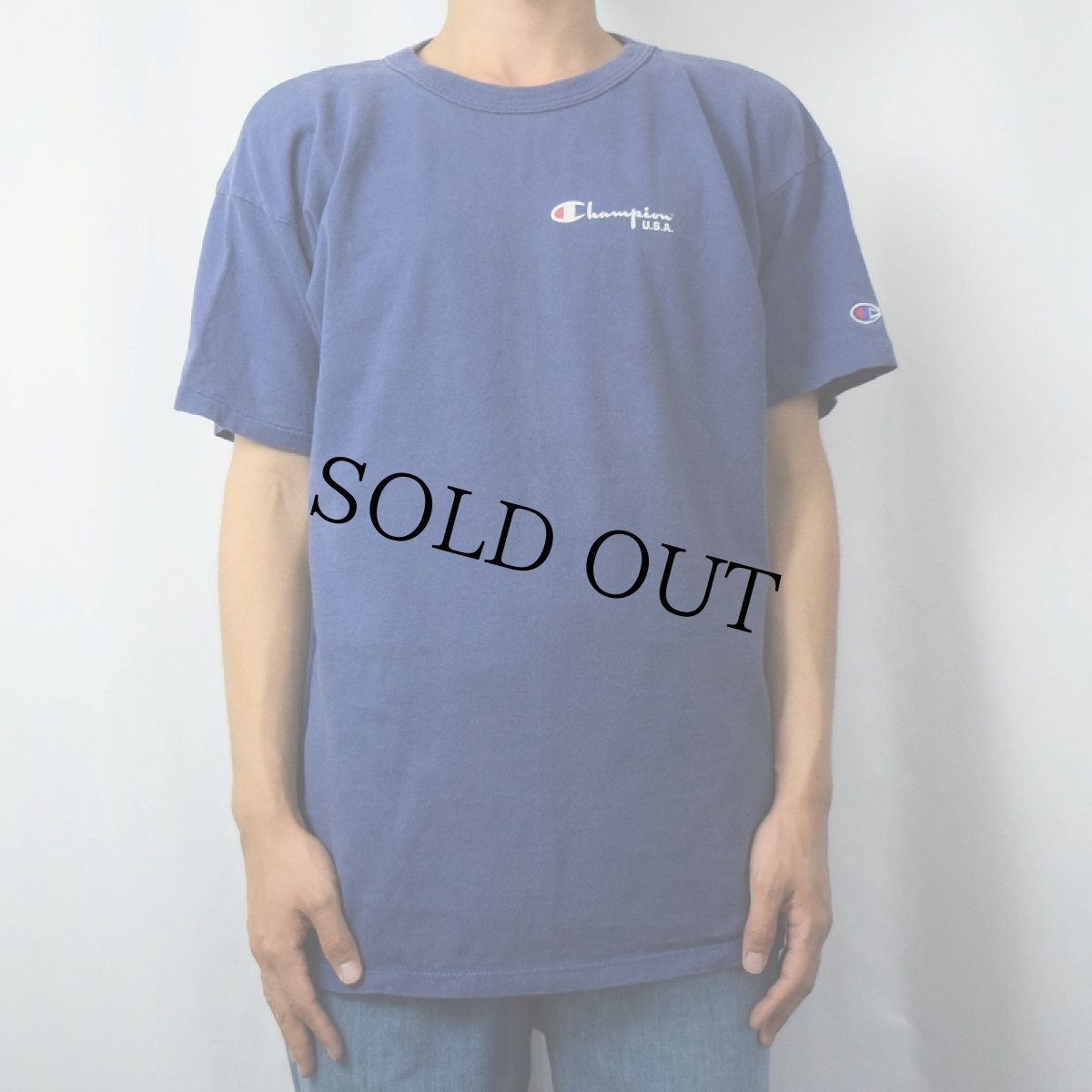 画像2: 80's Champion USA製 トリコタグ ロゴプリントTシャツ XL (2)