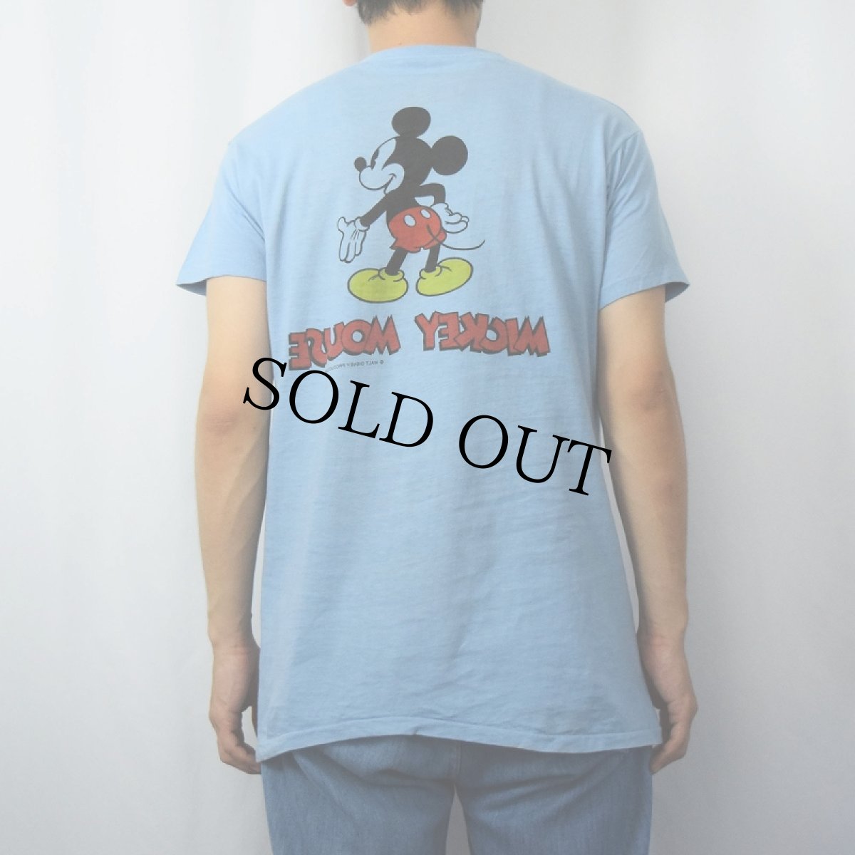 画像3: 70〜80's Disney MICKEY MOUSE キャラクタープリントTシャツ XL (3)