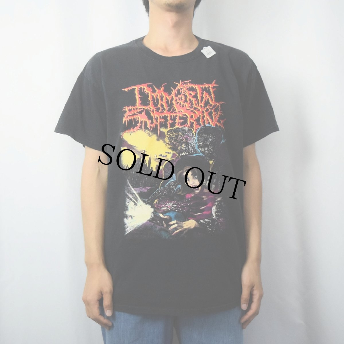 画像2: 【SALE】 IMMORTAL SUFFERING メタルバンドTシャツ BLACK (2)