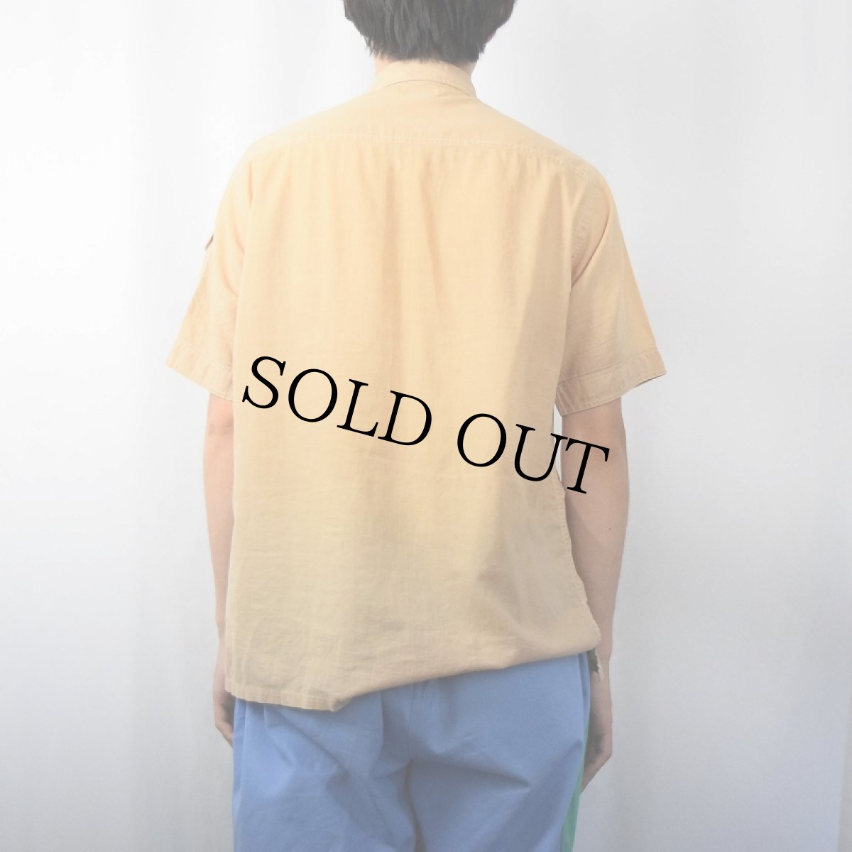 画像3: 80's Christian Dior コットンサファリシャツ M (3)