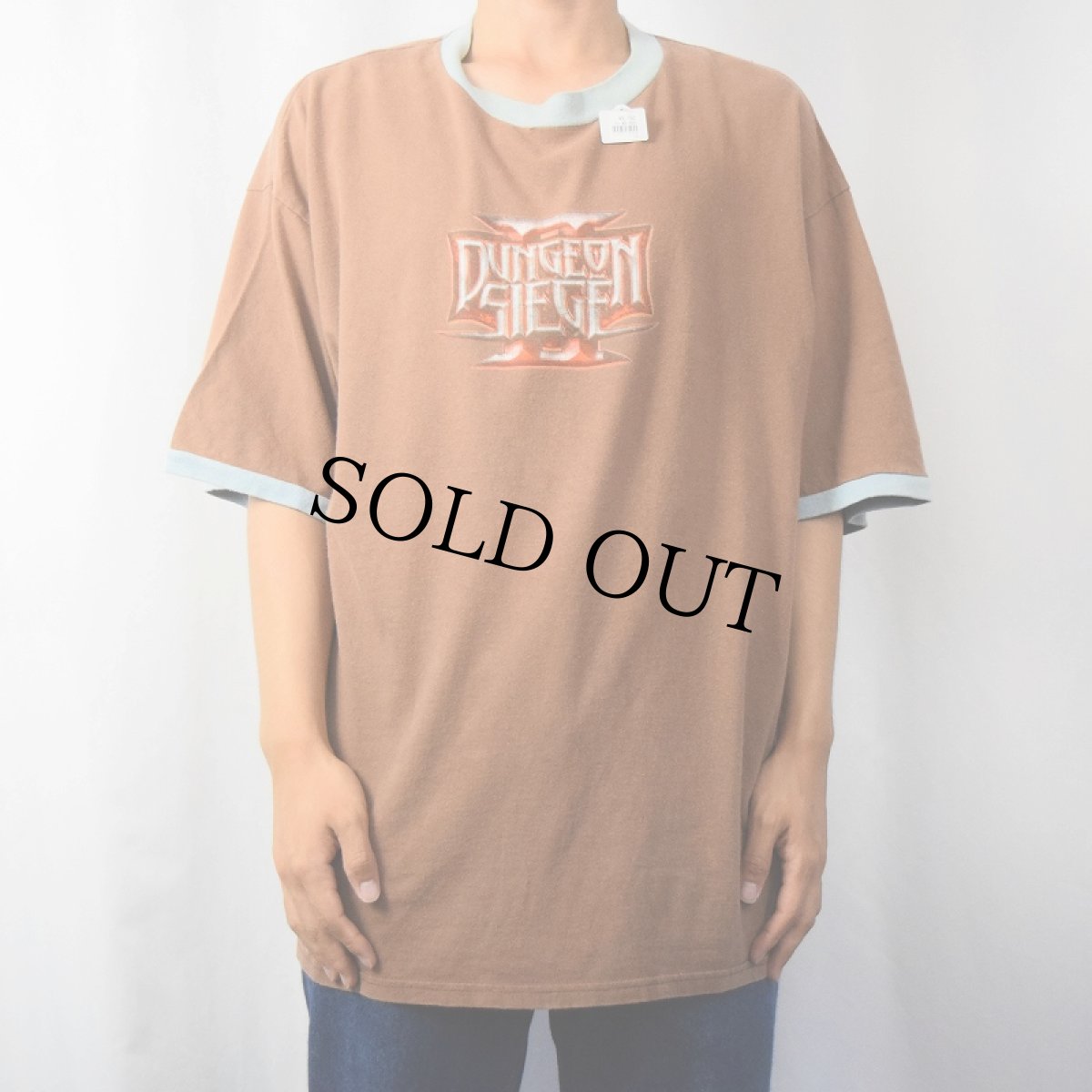 画像3: 2000's DUENGON SIEGE II ゲームプリントリンガーTシャツ XL (3)