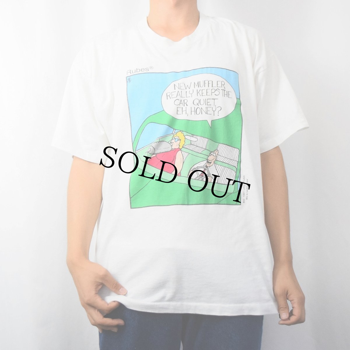 画像2: 90's Leigh Rubin "Rubes" シュールイラストプリントTシャツ XL (2)