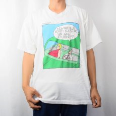 画像2: 90's Leigh Rubin "Rubes" シュールイラストプリントTシャツ XL (2)