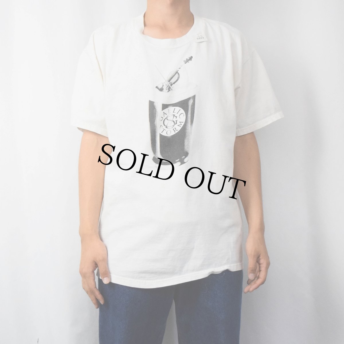 画像2: 90〜2000's GAELIC STORM ケルトバンドTシャツ L (2)