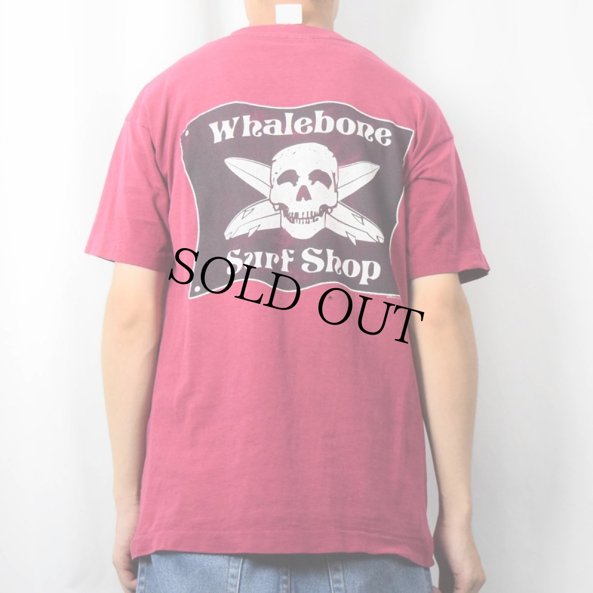 画像4: 90's Whalebone Surf Shop USA製 サーフショッププリントTシャツ L (4)