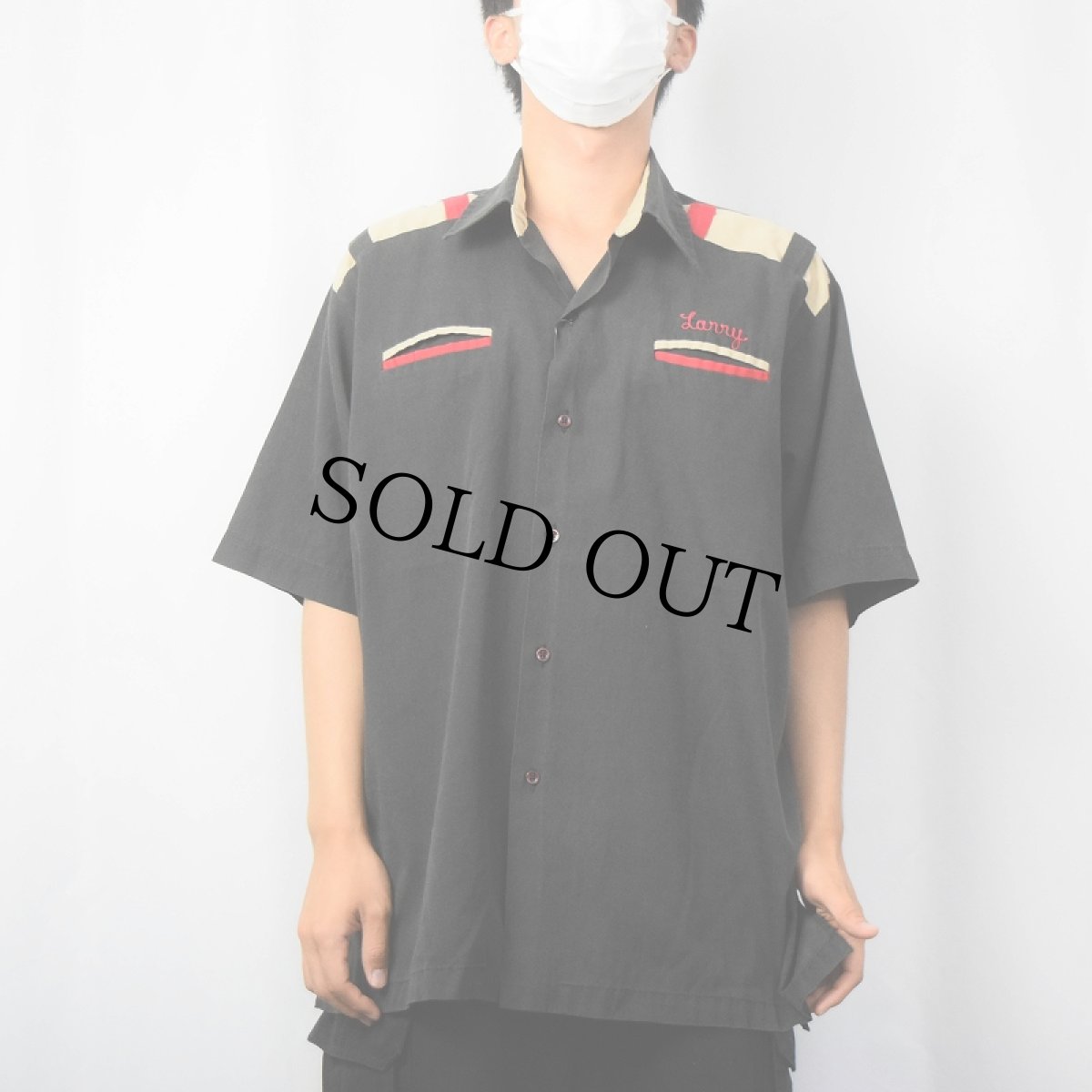 画像3: 70's King Louie USA製 チェーン刺繍 ボーリングシャツ XL (3)