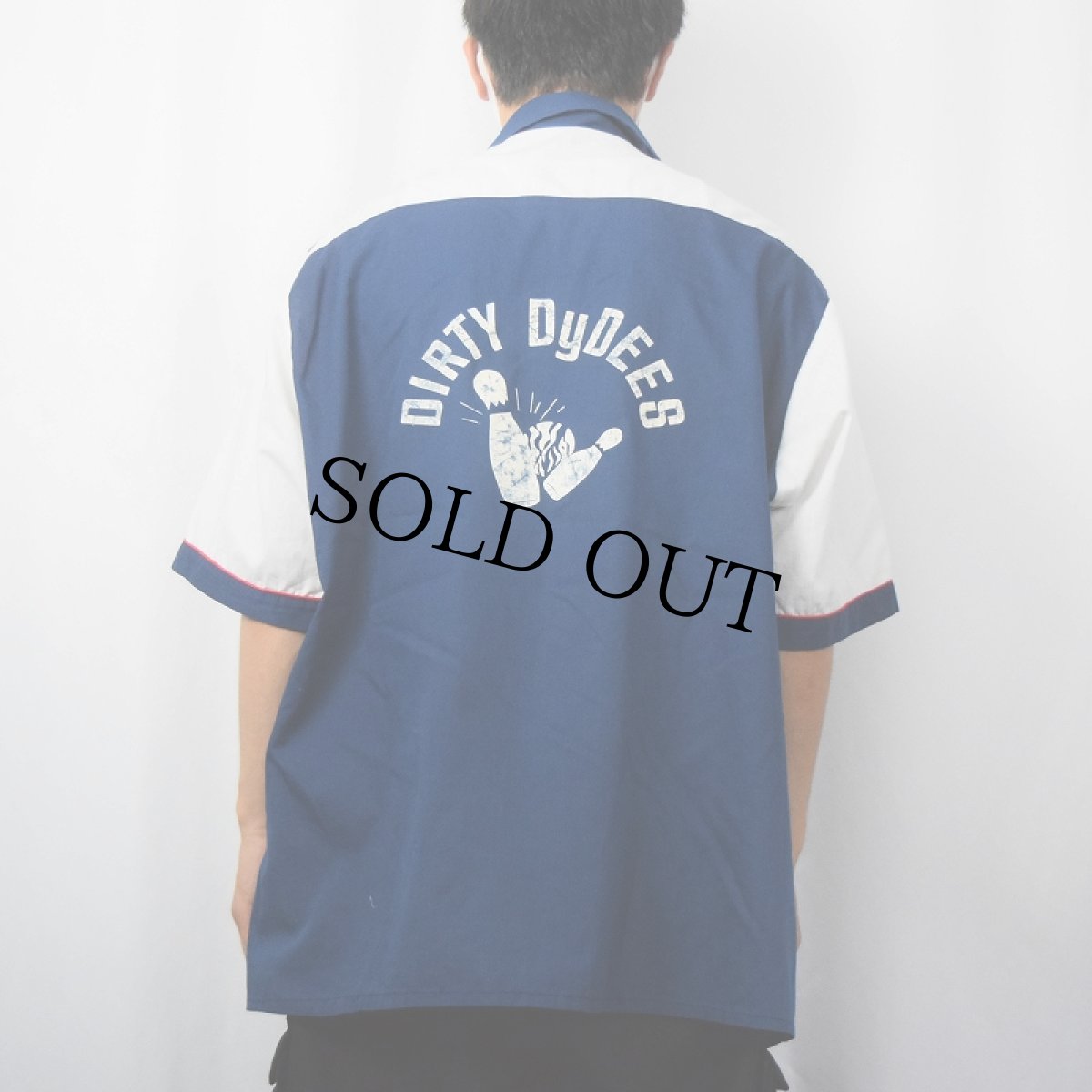 画像4: 70's King Louie USA製 エポレット付き "DIRTY DyDEES" ボーリングシャツ XL (4)