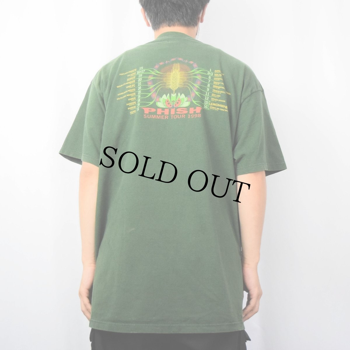 画像4: 90's PHISH "SUMMER TOUR 1998" ロックバンドツアーTシャツ XL (4)